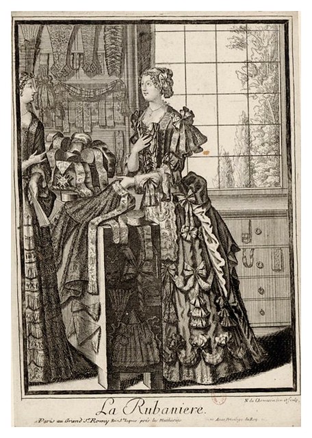 050-Vestimenta de mercera-Les Costumes Grotesques 1695-N. Larmessin-BNF