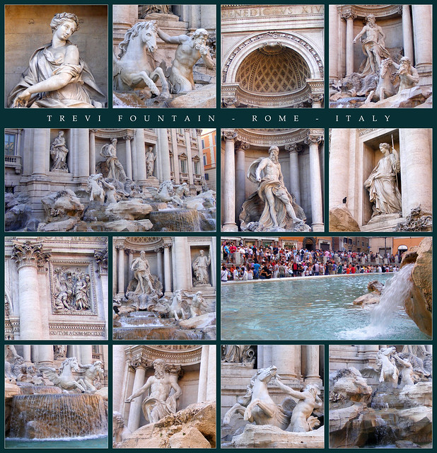 Trevi Fountain, Rome, Italy (mosaic)