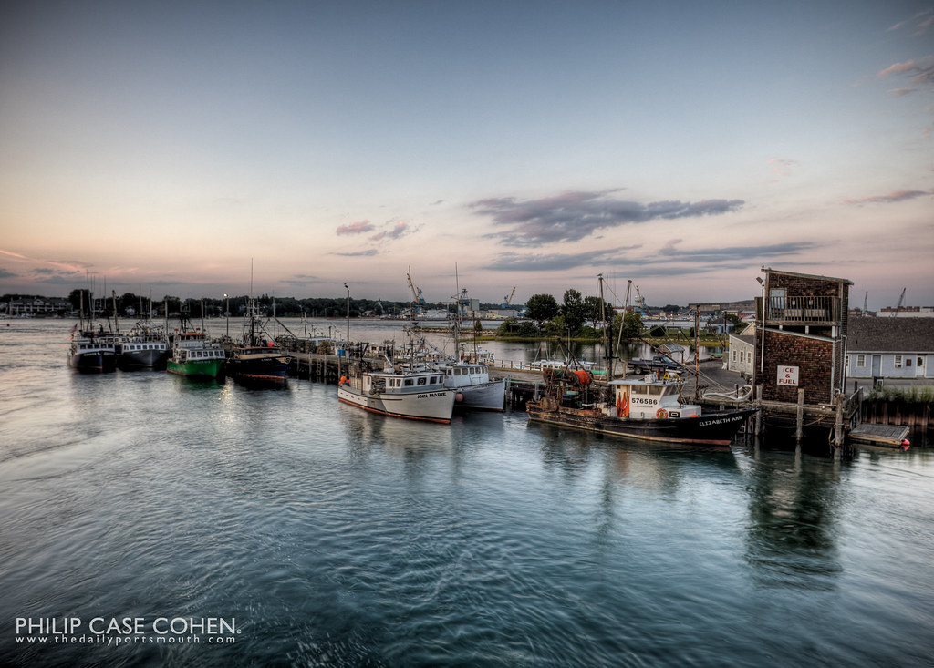 Twilight at the Commercial Fish Pier by Philip Case Cohen