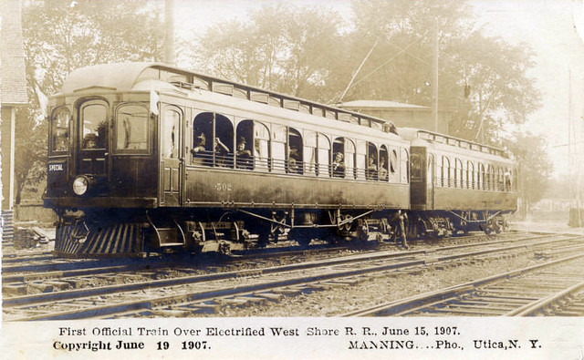 First Train over Electrified West Shore