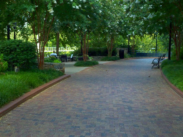 Droid Upload - A path in Falls Park on the Reedy, downtown Greenville, South Carolina, USA