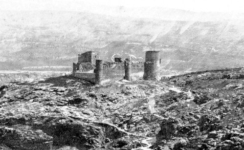 Castillo de San Servando en 1857. Fotografía de Charles Clifford (detalle)