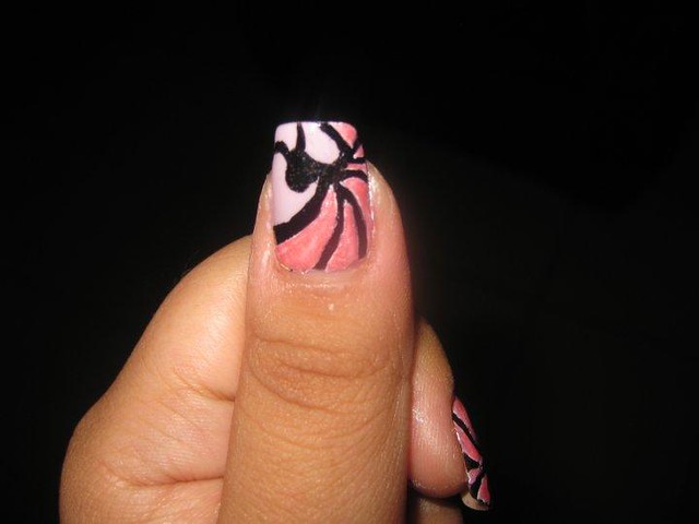 nail art abstract butterfly