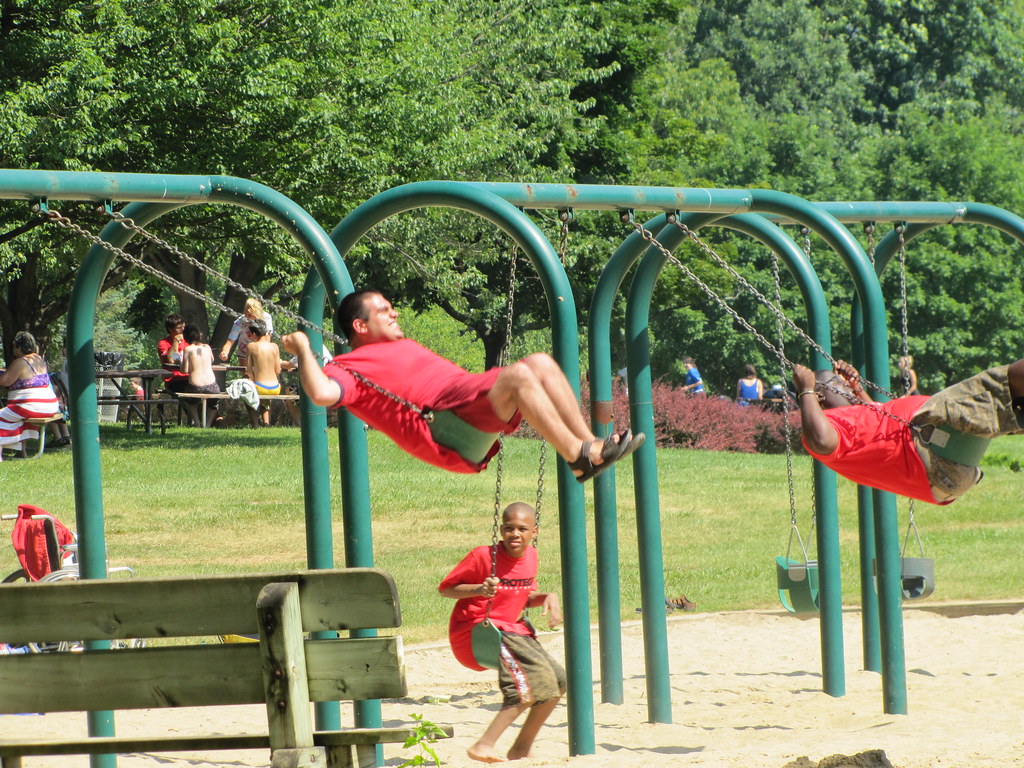 Sapper Swing Swing | SCAMPers play on the swings at Independence Oaks Cou… | Flickr