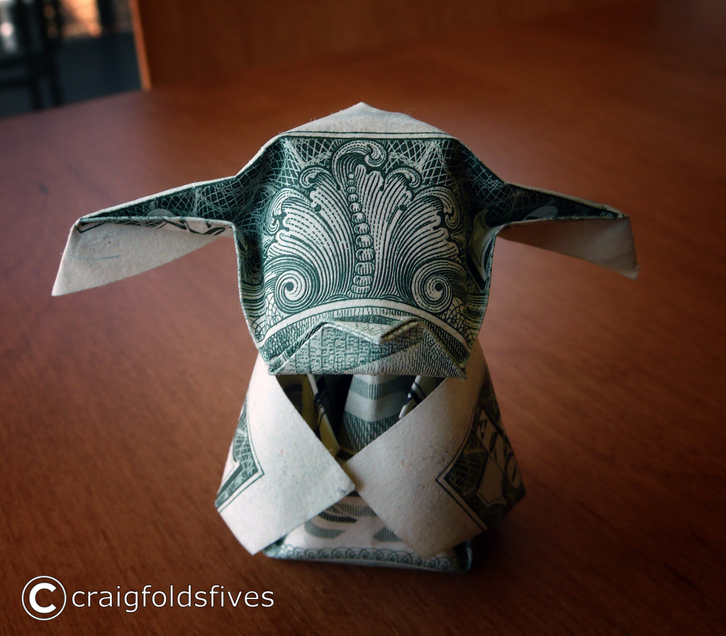 Dollar Origami Young Yoda v1 Dollar Origami Young Yoda v1 Flickr