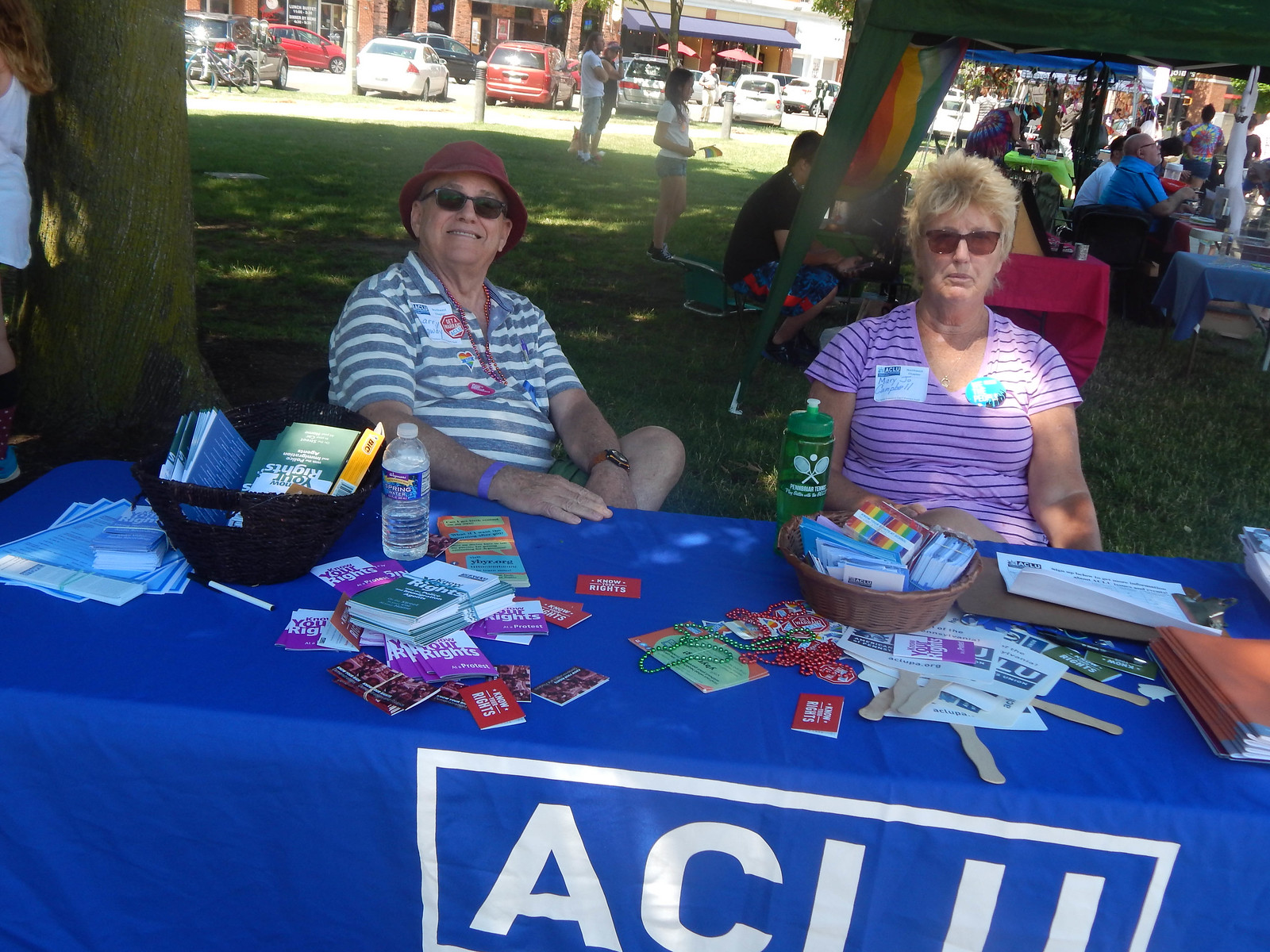 ACLU NW PA table at Pride Fest