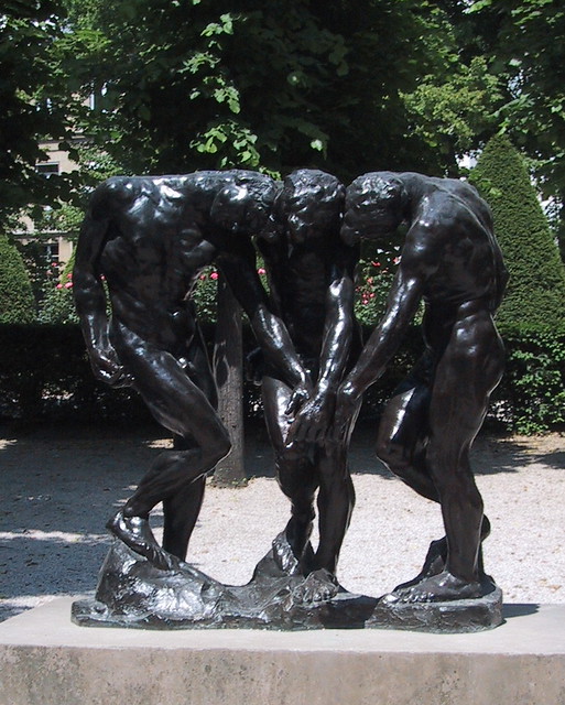 Rodin Burghers of Calais (study)