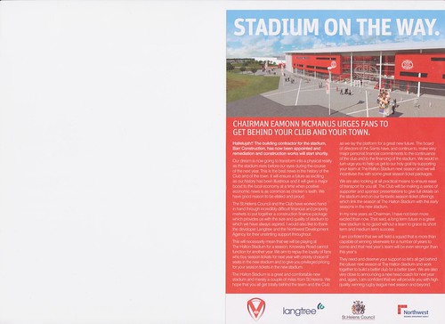 Stadium leaflet | by thechairmaker