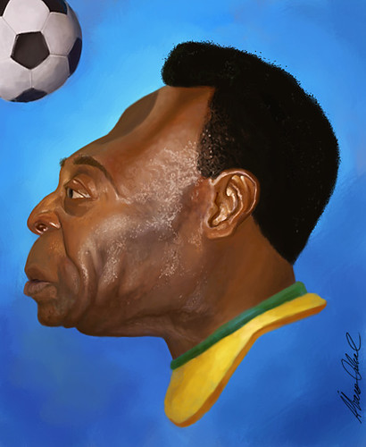 Caricatura Pelé