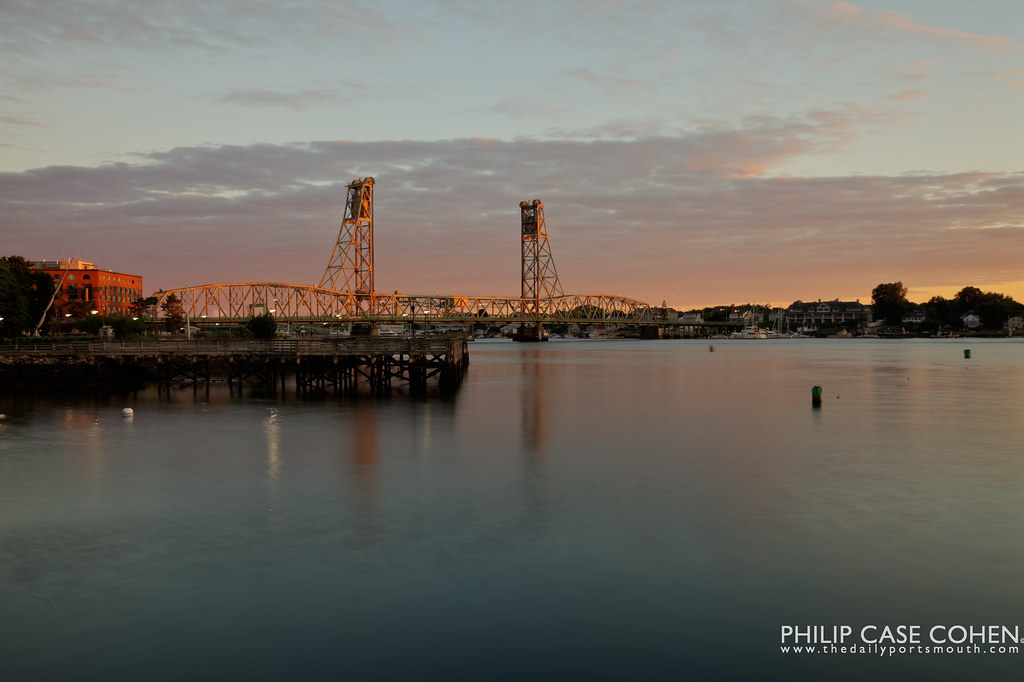 First Light on the Memorial Bridge by Philip Case Cohen