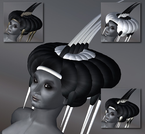 Pillow headdress by Elif Ayiter/Alpha Auer/..../