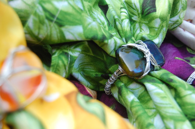 Close Up 3 - Wire Wrapped Napkin Ring