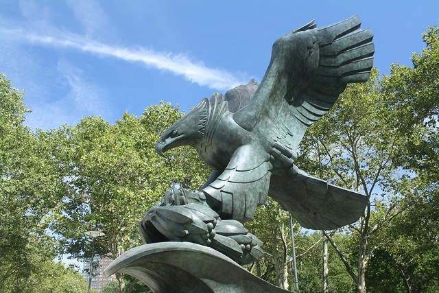 East Coast Memorial - Eagle On Pedestal