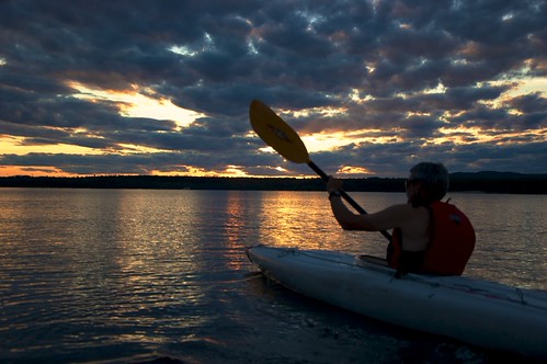 Into the Sunset by giroguy, sunset vacation beach kayak resort nangor