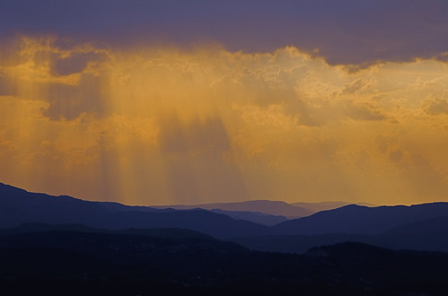 Lit up by the Hands of God by Vainsang, Sunset over the mountains of Ardèche in France.

See my most interesting pics at: <a href="http://ww