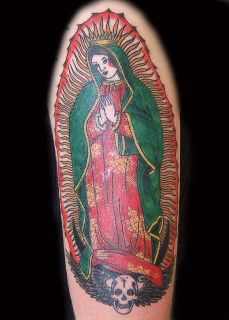 Old School Virgen de Guadalupe Tattoo