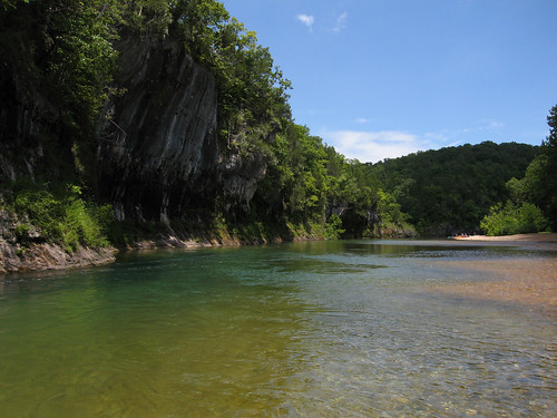 cliff river jumping bee missouri canoeing ozarks current bluff