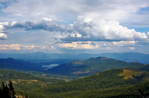 lake clouds spokane scenic mount hdr