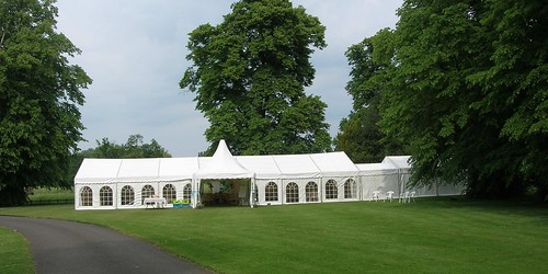 External Marquee with Entrance and Georgian Window Walls