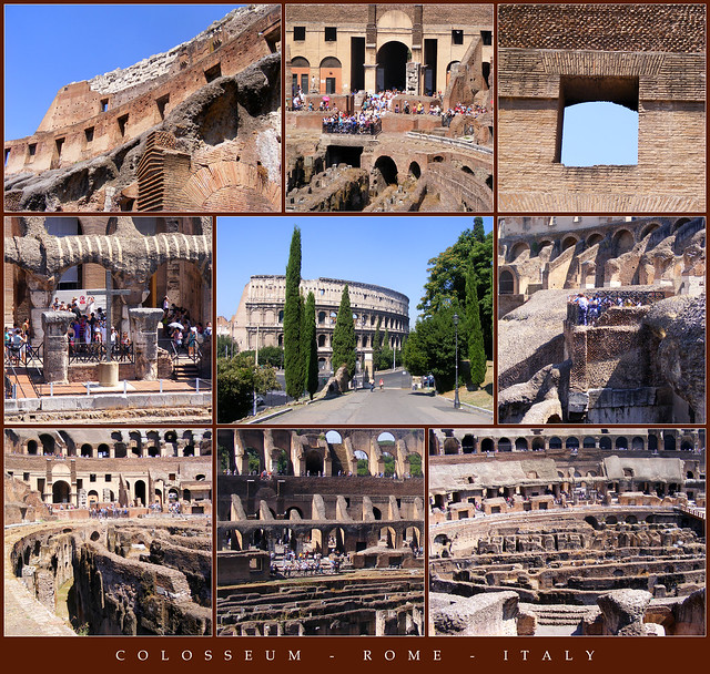 Colosseum, Rome, Italy (mosaic)