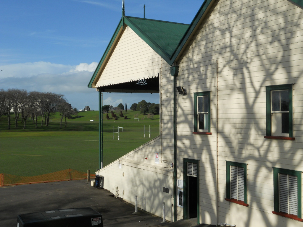 Shadows on Wooden Grandstand