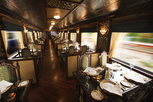 Restaurant Car of Indian Luxury Train