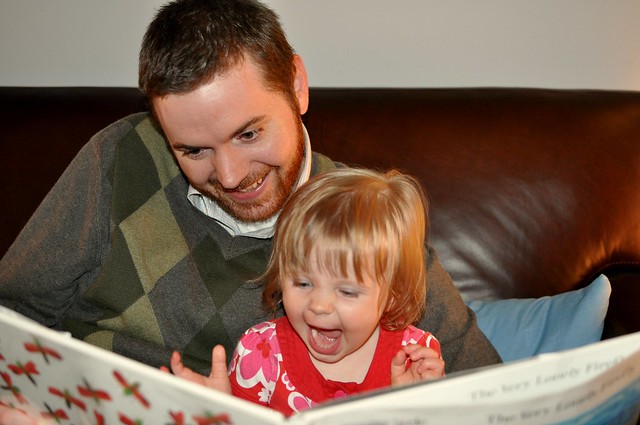 Esme and Andrew reading