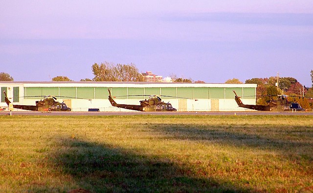 Helicopters; hangar