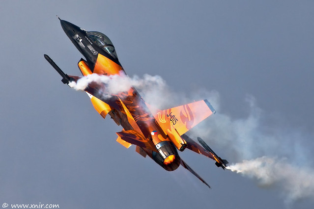 Royal Netherlands Airforce F-16AM demoteam, repulonap.hu Hungarian air show- Kecskemet