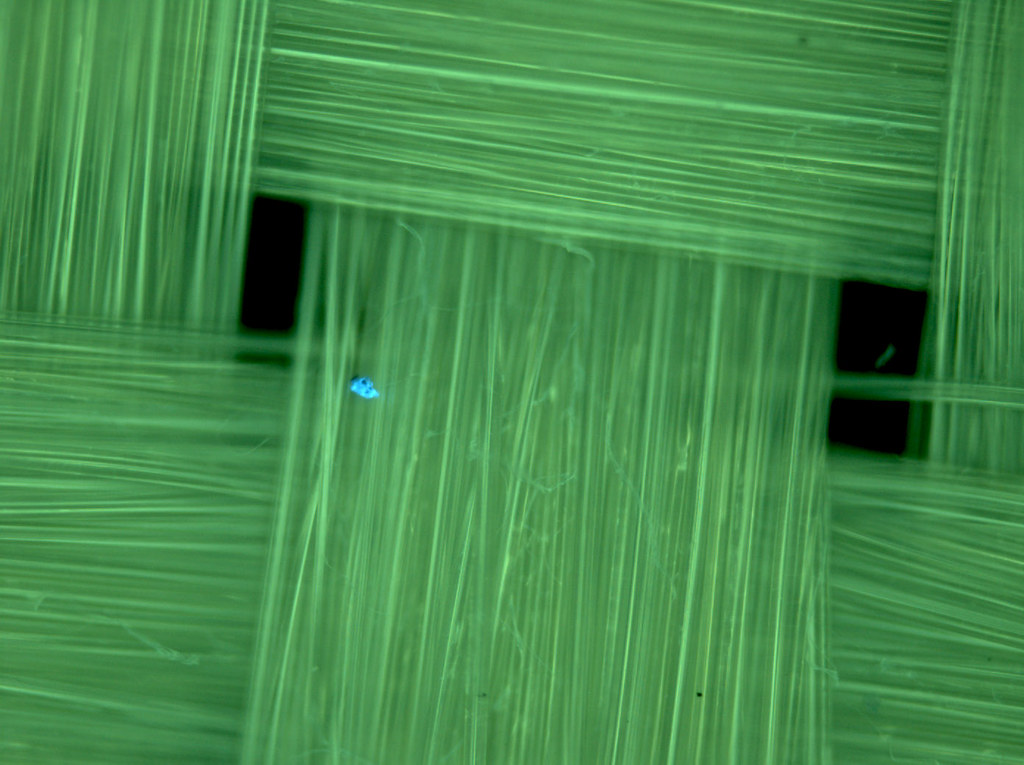kevlar 100x fluorescence | Woven kevlar fibers magnified 100… | Flickr