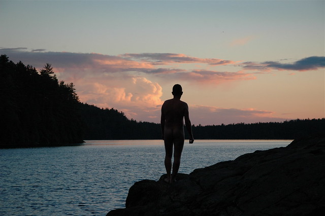 Sunset, silhouette Temagami
