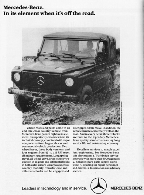 1988 Mercedes-Benz G-Class Ad. (Military Edition)
