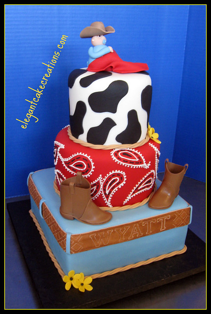 Cowboy Baby Shower Cake