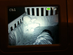 Watching the baby monitor