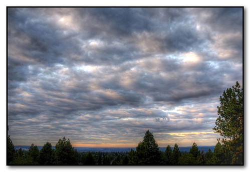 autumn fall clouds sunrise washington spokane hdr equinox