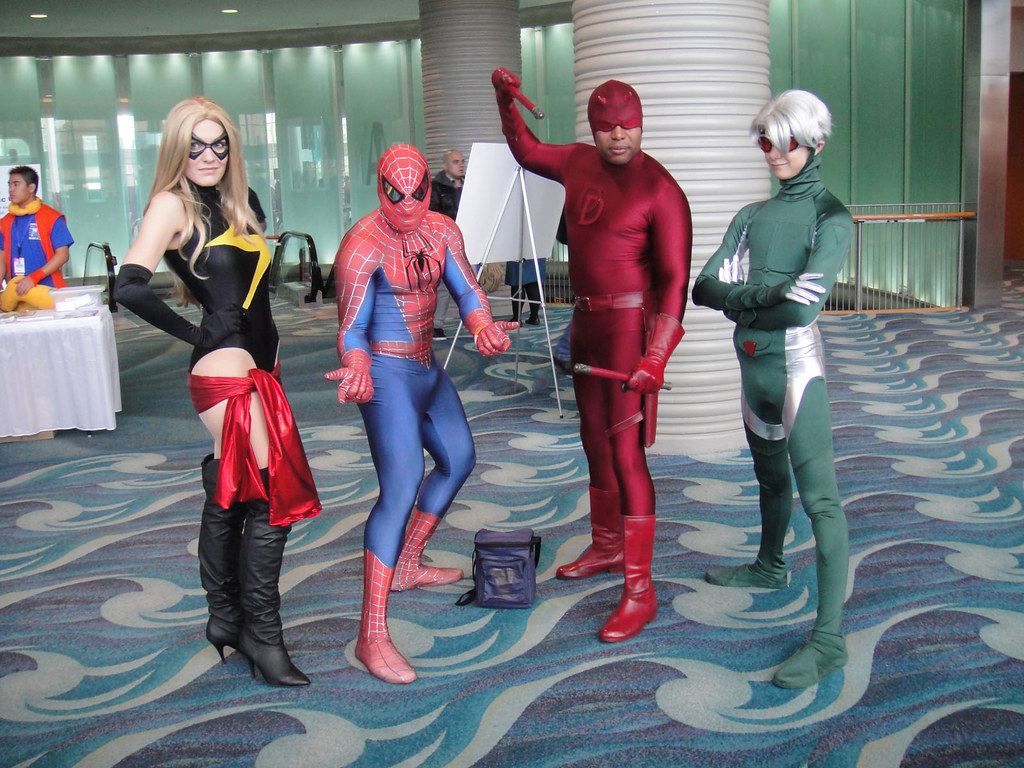 Ms Marvel, Spider-Man, Daredevil, Speed (from Young Avengers)