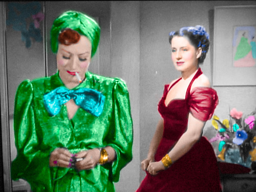 Movie Stars Joan Crawford and Norma Shearer "Duke it Out" in the Ladies Dressing Room by Walker Dukes