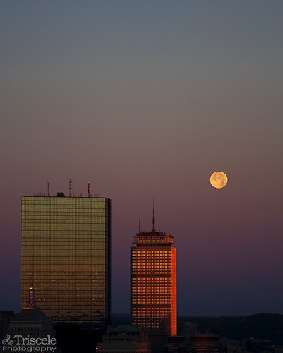 moon building boston sunrise john ma dawn massachusetts full hancock prudential daybreak colorphotoaward