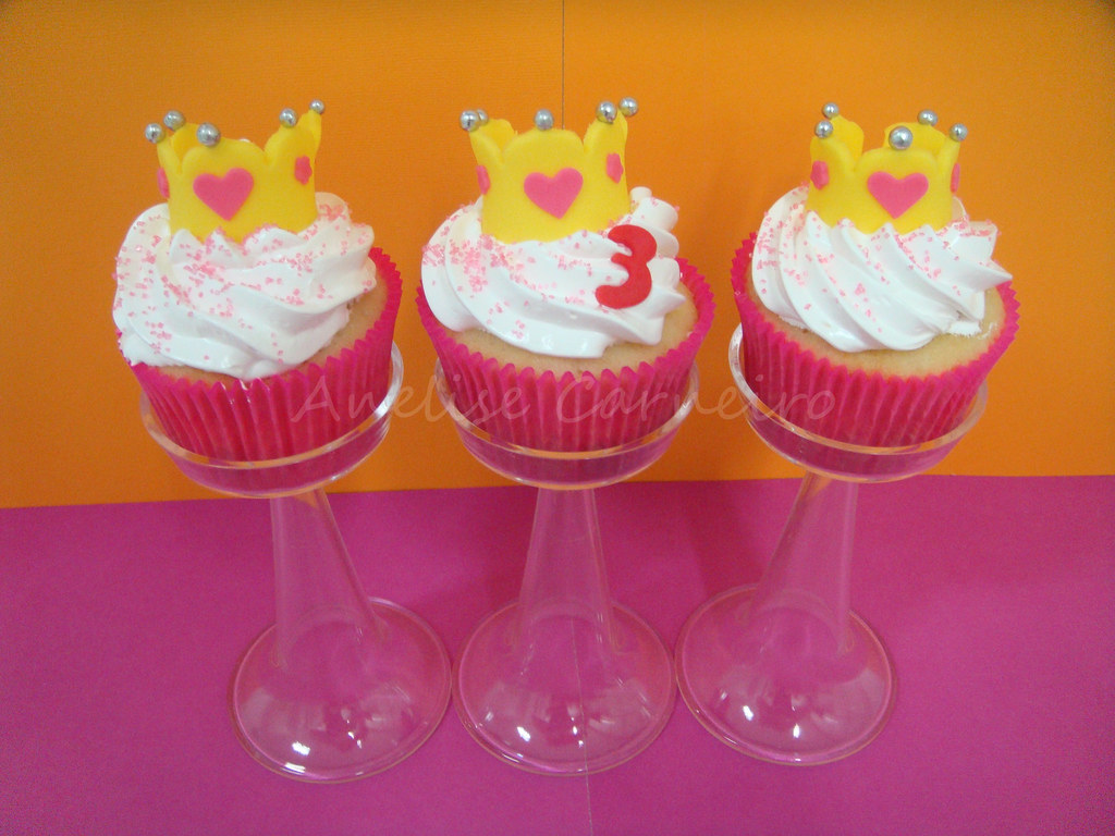 Cupcakes de Princesa - Coroas