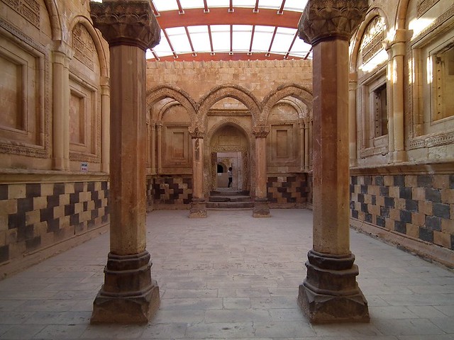 Inside İshak Paşa Sarayı near Doğubeyazıt, Turkey