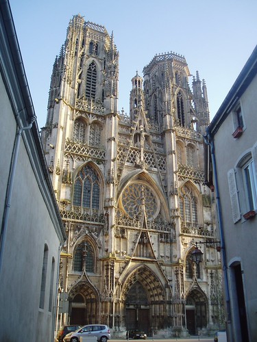 Cathedrale de Toul by Aidan McRae Thomson, The Cathedrale St Etienne in Toul is justly famed for it's impressive late gothic west facade crowne