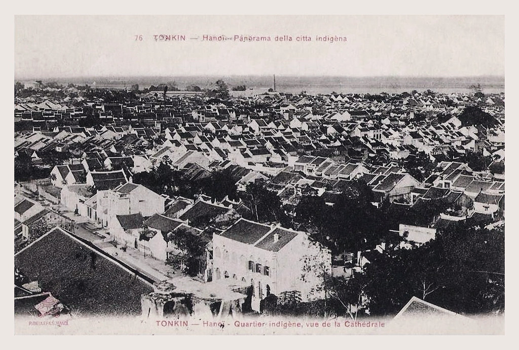 TONKIN - Hanoï. Panorama della citta indigèna