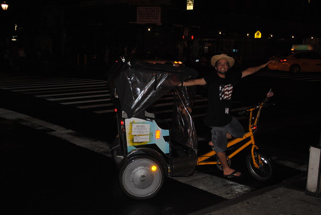 Bicycle Taximan posing.