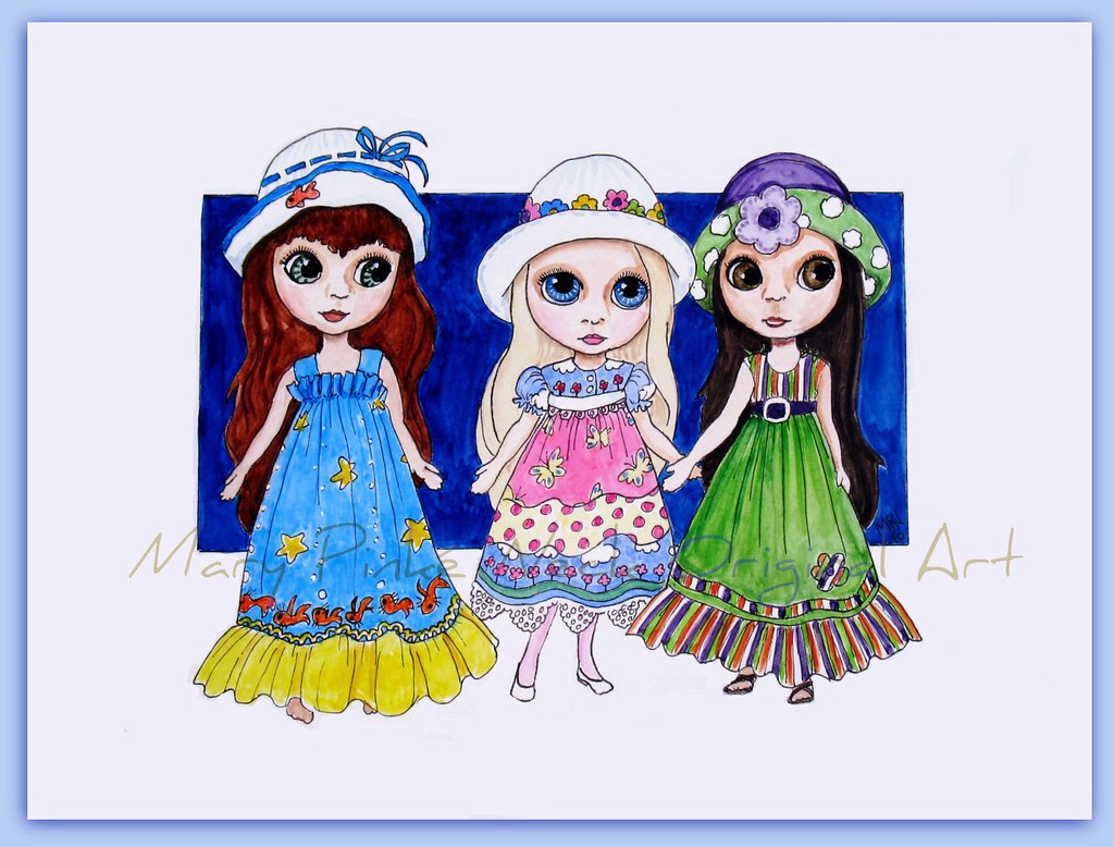 3 Blythes in Hats