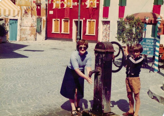 Mum at Caorle Italy 1980