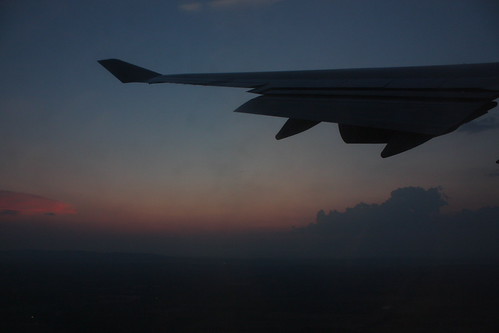 Sunset below a 747 | by Sarah Ross photography
