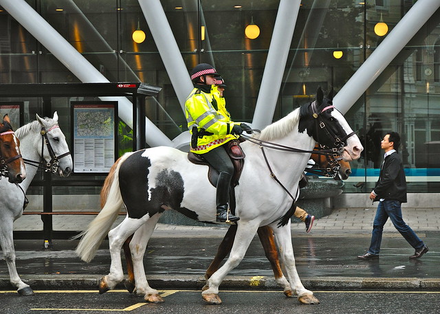 Mounted police, Holborn
