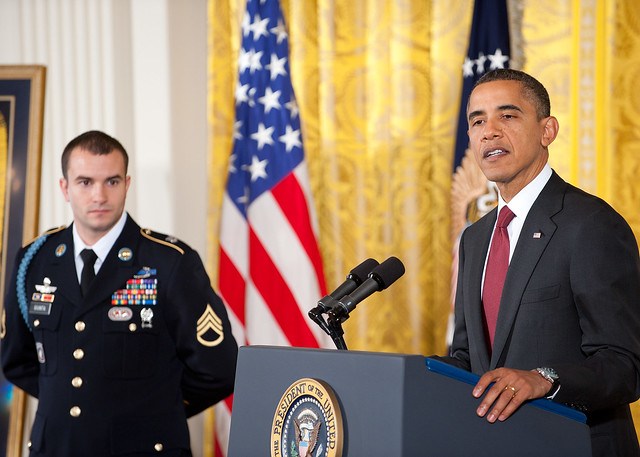 President Barack Obama describes why SSG Giunta deserves the Medal of Honor