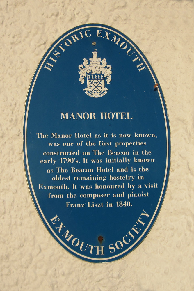 Blue Plaque, Manor Hotel, Exmouth | g0akh | Flickr