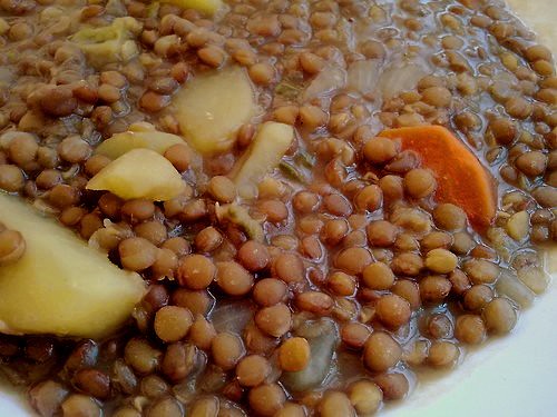 Lentejas veganas / Vegan black lentils